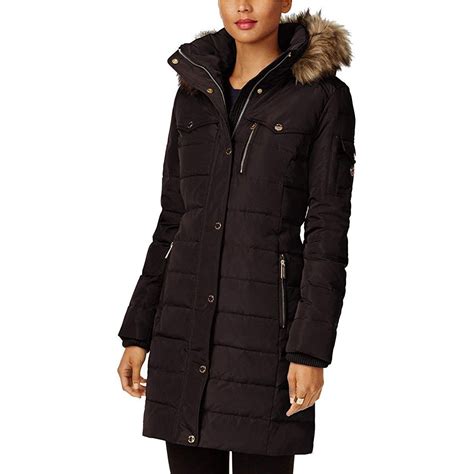 michael kors womens winter coats with hood|Michael Kors ladies padded coats.